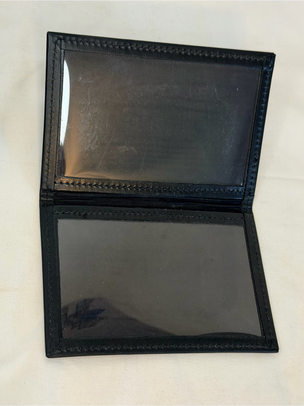STRONG Men's Black double ID Card Holder Wallet - Classic Minimalist